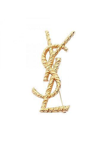 Yves Saint Laurent Yves Saint Laurent Saint Laurent Paris OPYUM BROCHE (Opium Brooch) - Gold Plated (GP) Women's Tone (view 1)