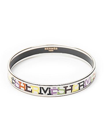 Hermes Leather Goods Enamel Bangle PM (view 2)