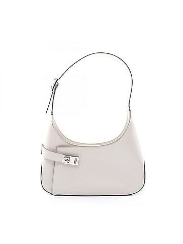 Salvatore Ferragamo Salvatore Ferragamo Gancini Shoulder Bag/Handbag, Leather, Women's, Gray, 21 0170 (view 1)