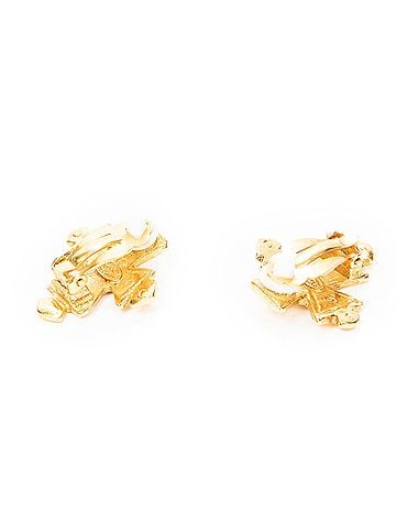 Chanel CC Cross Clip On Earrings (view 2)