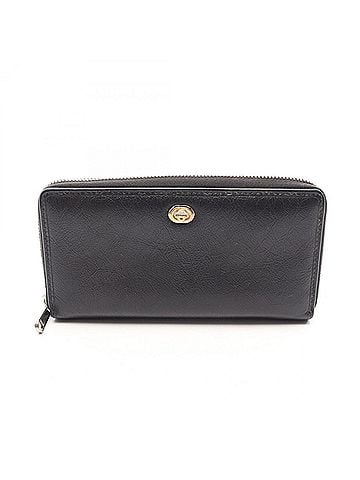 Gucci Gucci GUCCI Round Long Wallet, Leather, Men's and Women's, Black, 575988 (view 1)