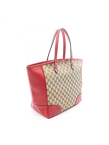Gucci Gucci Bree Tote Bag Handbag Canvas Leather Women's Beige/Red 449242 (view 2)