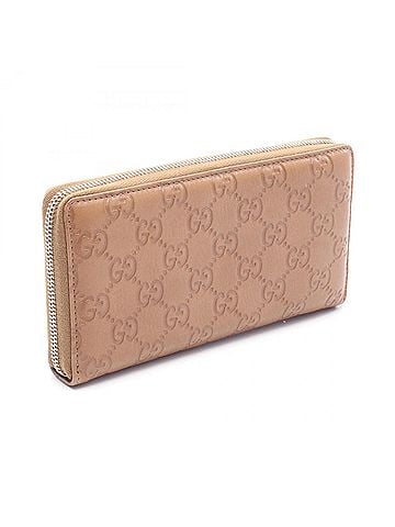 Gucci Gucci Guccissima Round Long Wallet, Leather, Women's, Brown, 224246 (view 2)