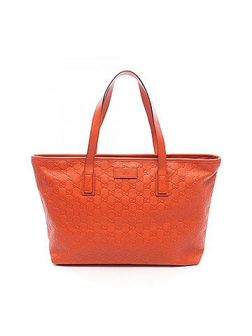 Gucci Gucci Guccissima Tote Bag Handbag Leather Women's Orange 211137 (view 1)