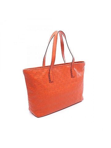 Gucci Gucci Guccissima Tote Bag Handbag Leather Women's Orange 211137 (view 2)