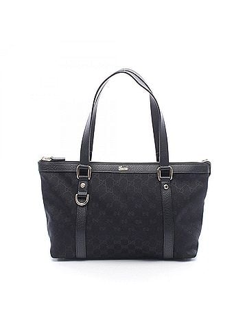Gucci Gucci Abbey Tote Bag Handbag Canvas Leather Women's Black 141470 (view 1)