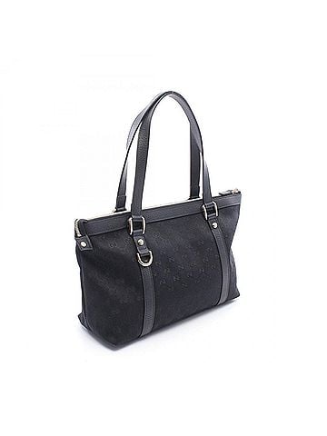 Gucci Gucci Abbey Tote Bag Handbag Canvas Leather Women's Black 141470 (view 2)