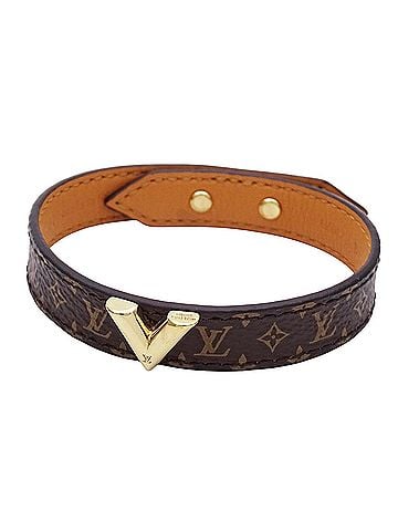 Louis Vuitton Louis Vuitton LOUIS VUITTON Monogram Bracelet for Women, Essential V M6042E 19 Brown (view 1)