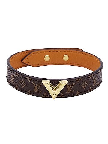 Louis Vuitton Louis Vuitton LOUIS VUITTON Monogram Bracelet for Women, Essential V M6042E 19 Brown (view 2)