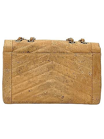 Chanel Chanel CHANEL Handbag 2.55 Chevron Women's Brand Shoulder Bag Cork Leather Beige Gold Hardware V-Stitch Mademoiselle Lock (view 2)