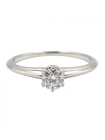 Tiffany & Co. Tiffany &amp; Co. Diamond Ring, Platinum (Pt950), Women's Silver/Clear Tone (view 2)