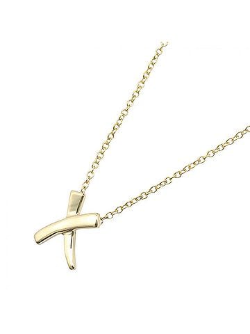Tiffany & Co. Tiffany &amp; Co. Kiss Necklace, 18K (Yellow Gold), Women's Jewelry, Gold Tone (view 1)