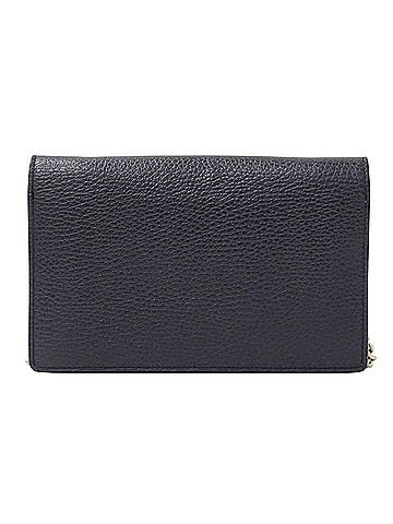 Gucci Gucci women's brand shoulder wallet, Soho leather, navy, 407041, chain wallet. (view 2)
