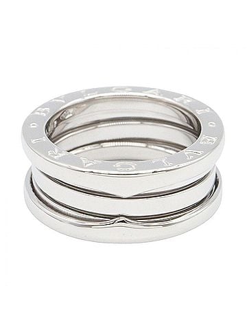 Bvlgari Bvlgari Bulgari B-zero1 Ring, 3-band ring, 18K White Gold (18KWG), Silver-tone, for men and women, 346583 (view 2)