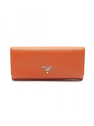 Prada Prada PRADA Bi-fold Long Wallet, Saffiano Leather, Women's, Brown (view 1)