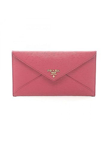 Prada Prada PRADA Billfold Wallet, Leather, Women's, Pink (view 1)