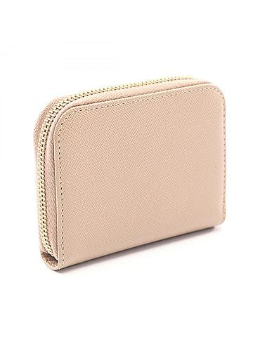 Prada Prada PRADA Round Zip Wallet/Coin Purse, Saffiano Leather, Women's, Pink, 1MM268 (view 2)