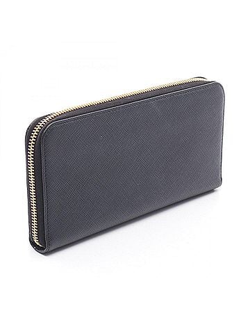 Prada Prada Triangle Logo Round Long Wallet, Leather, Women's, Black (view 2)