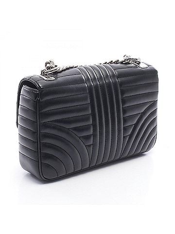 Prada Prada Diagram Chain Shoulder Bag, Medium Handbag, Leather, Women's, Black (view 2)