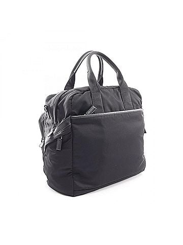 Prada Prada PRADA 2-way Boston bag/handbag, nylon and Saffiano leather, women's, black. (view 2)