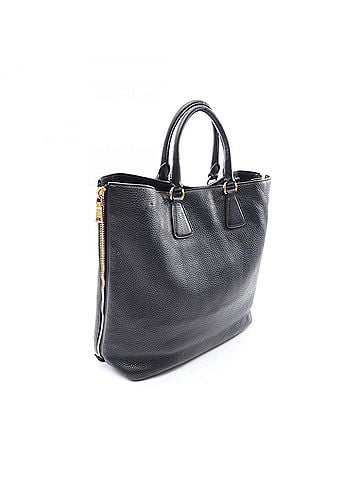 Prada Prada PRADA 2-way tote bag/handbag, leather, women's, black (view 2)