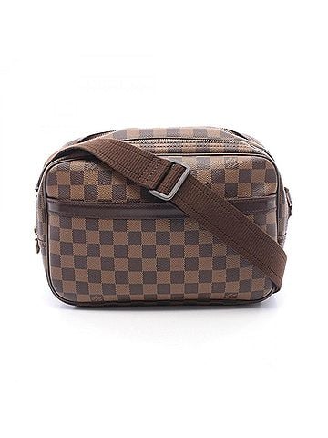 Louis Vuitton Louis Vuitton Reporter PM Damier Ebene Shoulder Bag/Handbag, Coated Canvas and Leather, Women's, Brown, N45253 (view 1)