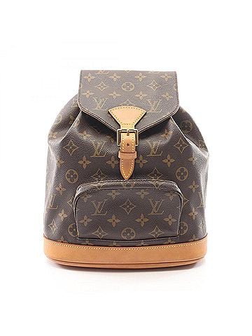 Louis Vuitton Louis Vuitton Montsouris MM Monogram Backpack/Handbag, Coated Canvas and Leather, Women's, Brown, M51136 (view 1)