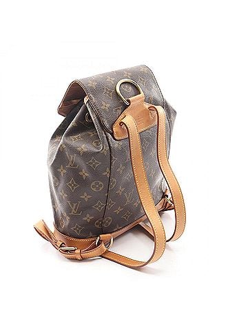 Louis Vuitton Louis Vuitton Montsouris MM Monogram Backpack/Handbag, Coated Canvas and Leather, Women's, Brown, M51136 (view 2)