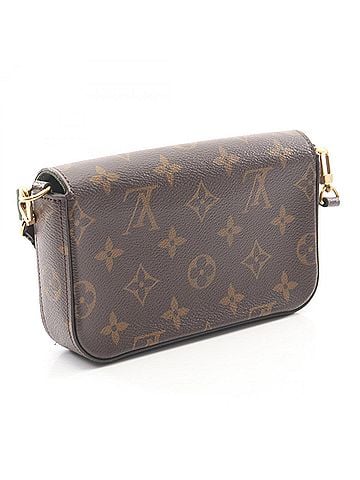 Louis Vuitton Louis Vuitton Multi Pochette Felicie Shoulder Bag/Handbag, Coated Canvas, Monogram, Women's, Brown/Green, M80091 (view 2)