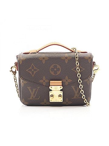 Louis Vuitton Louis Vuitton Micro Metis Monogram 2-Way Handbag, Coated Canvas and Leather, Women's, Brown, M81267 (view 1)