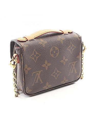 Louis Vuitton Louis Vuitton Micro Metis Monogram 2-Way Handbag, Coated Canvas and Leather, Women's, Brown, M81267 (view 2)