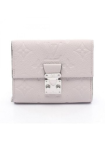 Louis Vuitton Louis Vuitton Portefeuille Métis Compact Monogram Empreinte Tri-fold Wallet, Leather, Women's, Gray (M13464) (view 1)