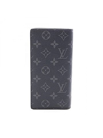 Louis Vuitton Louis Vuitton Portefeuille Brazza Monogram Eclipse Bi-fold Long Wallet for Men, Black, M61697 (view 1)