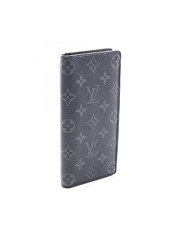 Louis Vuitton Louis Vuitton Portefeuille Brazza Monogram Eclipse Bi-fold Long Wallet for Men, Black, M61697 (view 2)