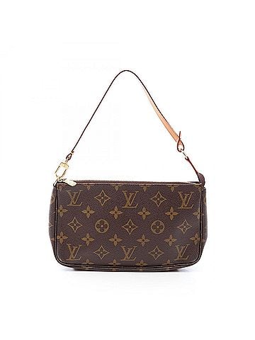 Louis Vuitton Louis Vuitton Pochette Accessoires Monogram Handbag, Coated Canvas Leather, Women's, Brown, M51980 (view 1)
