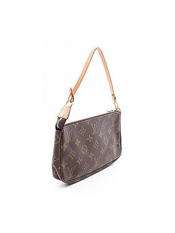 Louis Vuitton Louis Vuitton Pochette Accessoires Monogram Handbag, Coated Canvas Leather, Women's, Brown, M51980 (view 2)