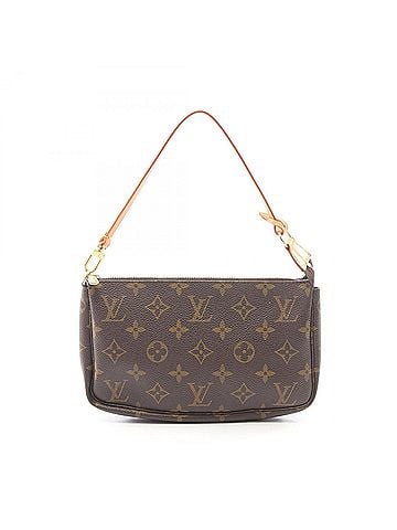 Louis Vuitton Louis Vuitton Pochette Accessoires Monogram Handbag, Coated Canvas Leather, Women's, Brown, M51980 (view 1)