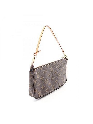 Louis Vuitton Louis Vuitton Pochette Accessoires Monogram Handbag, Coated Canvas Leather, Women's, Brown, M51980 (view 2)