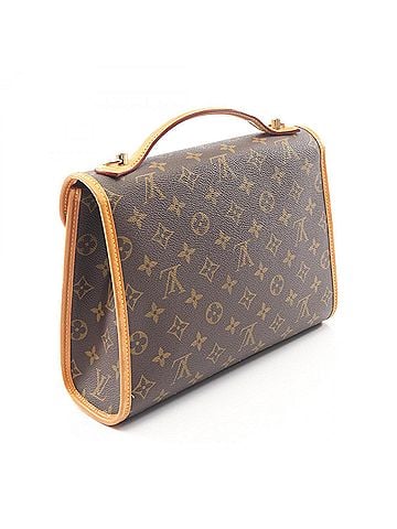 Louis Vuitton Louis Vuitton Bel Air Monogram 2-Way Handbag, Coated Canvas Leather, Women's, Brown, M51122 (view 2)