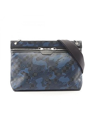 Louis Vuitton Louis Vuitton Hunter Damier Cobalt Camouflage Shoulder Bag/Handbag, Coated Canvas Leather, Men's, Blue/Black, N41653 (view 1)