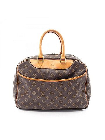 Louis Vuitton Louis Vuitton Deauville Bowling Vanity Monogram Handbag, Coated Canvas Leather, Women's, Brown, M47270 (view 1)