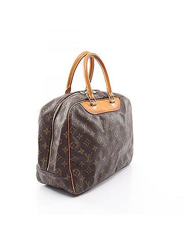 Louis Vuitton Louis Vuitton Deauville Bowling Vanity Monogram Handbag, Coated Canvas Leather, Women's, Brown, M47270 (view 2)