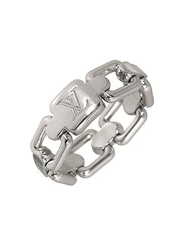 Louis Vuitton Louis Vuitton Berg Chain Attraction #48 Ring, 18K WG White Gold 750. (view 1)