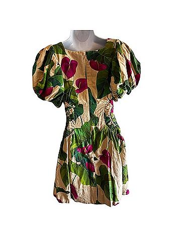 FARM Rio Anthurium Leaves Cocktail Dress (view 2)