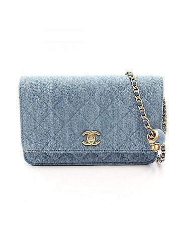 Chanel Chanel Matelassé Shoulder Bag/Handbag, Denim, Women's, Blue (view 1)