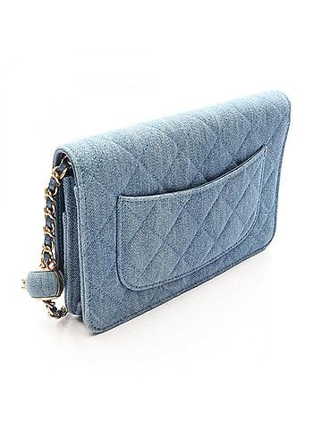 Chanel Chanel Matelassé Shoulder Bag/Handbag, Denim, Women's, Blue (view 2)