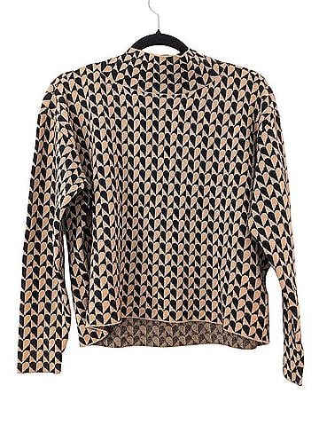Anthropologie The Carys Mock-Neck Heart Sweater Pullover Sweater (view 1)