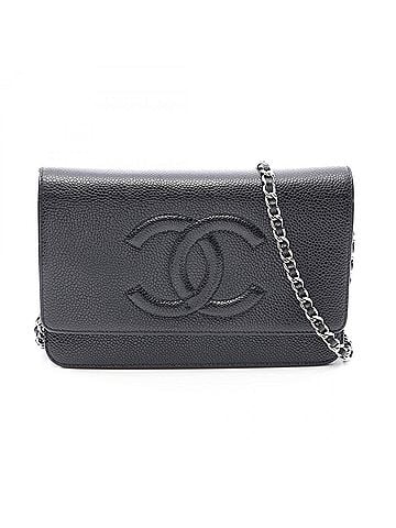 Chanel Chanel Coco Mark Shoulder Bag/Handbag, Caviar Leather (Grained Calfskin), Women's, Black (view 1)