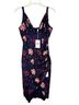 Whisper Floral Black Pink Cocktail Dress Size M - photo 14