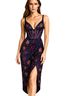Whisper Floral Black Pink Cocktail Dress Size M - photo 13